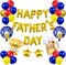 47-Pc Father’s Day Balloon Kit – Happy Father’s Day Letters & Super Dad Balloons